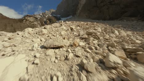 Rockfall-Orgljice-from-Slovenia,-very-big-rocks-when-fallin-from-mountains,-close-shots-with-detailed-big-rocks