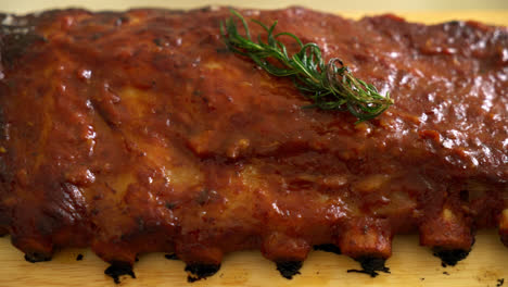 Grilled-and-barbecue-ribs-pork-with-BBQ-sauce