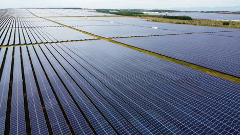 Field-with-newly-built-solar-panels,-Binh-thuan,-Vietnam
