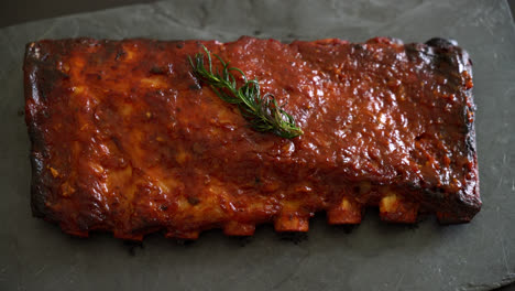 Grilled-and-barbecue-ribs-pork-with-BBQ-sauce-2