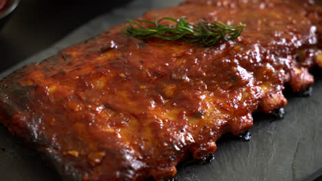 Grilled-and-barbecue-ribs-pork-with-BBQ-sauce-1