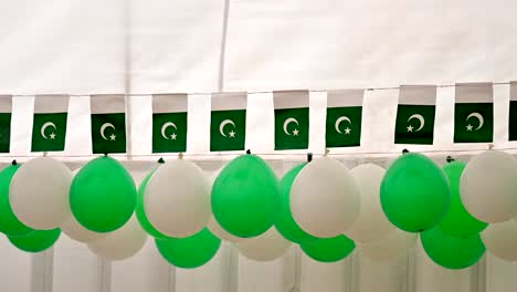 Pakistanischer-Unabhängigkeitstag-Dekorationen,-Pakistan-Flaggen,-14-1