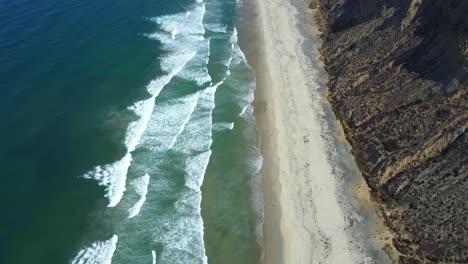 Aerial-reveal-Black's-Beach-in-San-Diego