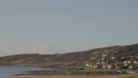 Woolacombe-Bay-Panning-Shot-Showing-Beach-and-Town