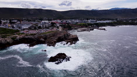 Aerial-reveals-historic-fishing-village-of-Hermanus-famous-for-whale-watching