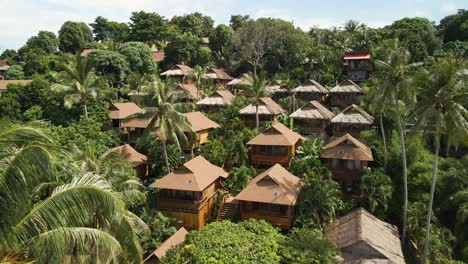 Luftüberführung-Eines-Dorfes-Auf-Der-Insel-Ko-Lipe,-Thailand,-Eingebettet-In-Die-Tropische-Vegetation