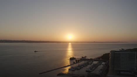 Beautiful-sunrise-in-Troia-Marina