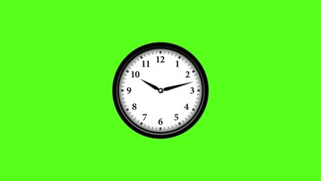 Times-fly---Time-Flies-animation---Wall-Watch-Icon-on-Green-screen-background-with-time-passing-fast---Time-passes-fast-4K-animation-sign-on-Chroma-key-background