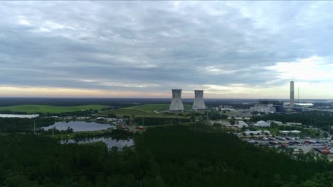 Power-Plant-Cooling-Towers-Smoke-Stacks-or-Chimneys-in-Jacksonville-Florida