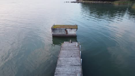 Broken-pier-in-the-sea.-Drone-shot
