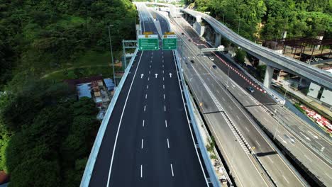 Penchala-Intersección-Autopista-Rampa-Para-Damansara-shah-Alam-Letrero-De-Autopista-Elevada