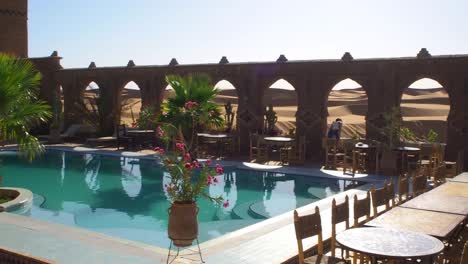 Hotel-swimming-pool-in-Riad-Princesse-Du-Désert