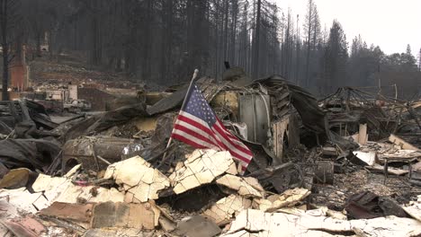 American-Flag-Left-Standing-after-disaster