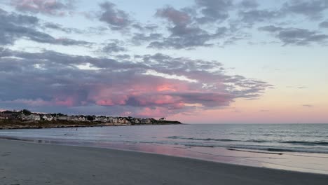 Sunset-on-a-beach-in-Rhode-Island