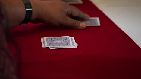 One-woman-gave-the-card-for-playing-on-a-cruise-in-Singapore-poker