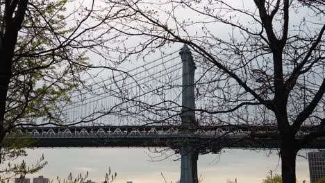 Primer-Plano-De-Un-Puente-De-Brooklyn