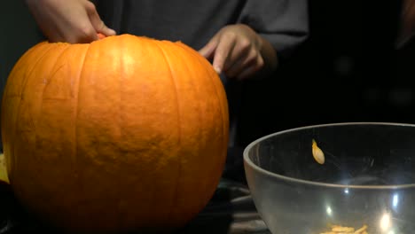 Pumpkin-activity.-Fall-and-Autumn-Halloween-season.-4K