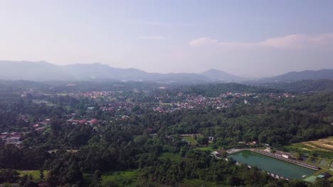 Drone-shots-of-Hulu-Langat-near-the-greater-outskirts-of-Kuala-Lumpur,-Malaysia-5