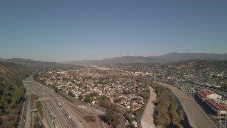 Autobahnen-Von-Los-Angeles-In-Der-Nähe-Von-Elysian-Park