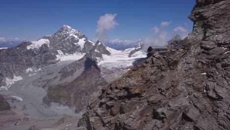 Carrel-Hut,-Cervino-mountain-is-a-refuge-for-people-climbing-The-Matterhorn