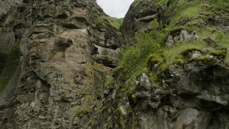 Massive-Eroded-Rocks-At-The-Mountains-In-Tmogvi-Fortress,-Samtskhe-Javakheti,-Southern-Georgia