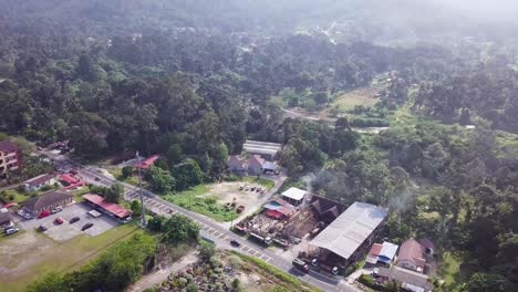 Drone-shots-of-Hulu-Langat-near-the-greater-outskirts-of-Kuala-Lumpur,-Malaysia-4