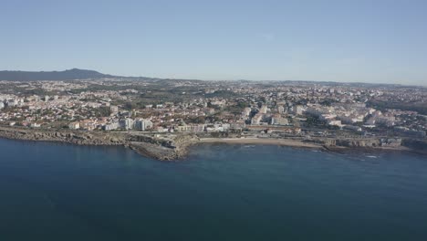 Vista-Aérea-Desde-La-Costa-De-Estoril,-Portugal