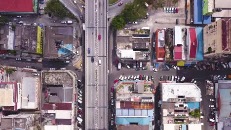 Drone-shots-of-Kuala-Lumpur-city-traffic-and-streets,-Malaysia,-UHD-2