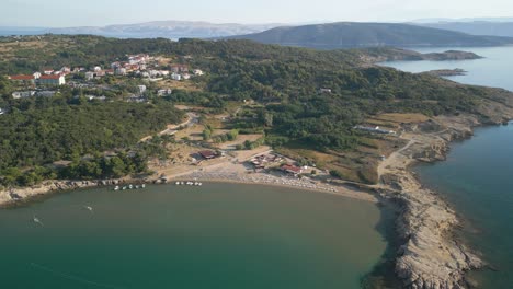 Rab-island-aerial-images-of-the-beach-in-croatia-lopar-islands-area