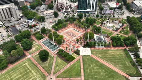 Luftaufnahme-Der-Innenstadt-Von-Atlanta-In-Der-Nähe-Des-Centennial-Park