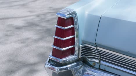 Vintage-car-blue-Mercury-rear-light