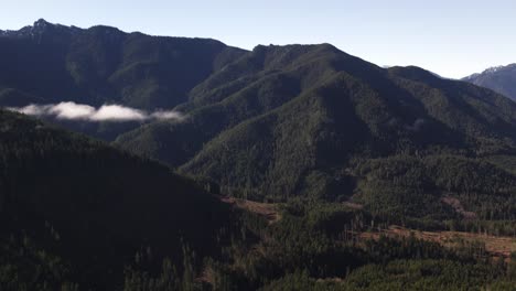 Beautiful,-slow-drone-footage-of-Olympic-National-Park-in-Port-Angeles,-Washington-2
