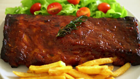 Grilled-and-barbecue-ribs-pork-with-BBQ-sauce-6