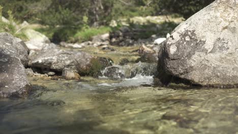 Mountain-Spring-Waters-On-A-Rocky-River