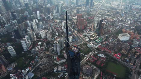 This-footage-shows-a-Merdeka-118-Tower-by-drone-in-4K