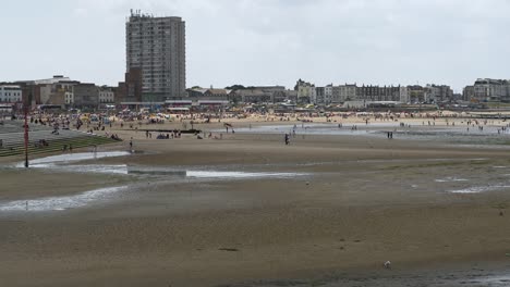 Margate-Beach-And-The-Kings-Steps-At-Low-Tide-Viewed-From-Harbour-Arm