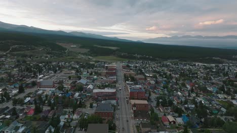 Downtown-Leadville-Colorado-at-Sunrise-Aerial-2