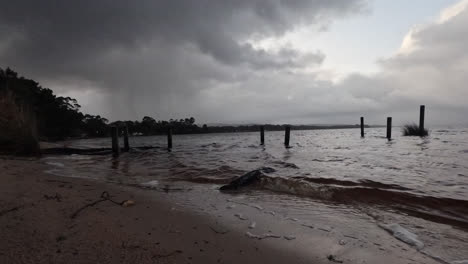 Stormy-time-lapse-during-the-sunrise-on-the-West-Coast-of-Tasmania