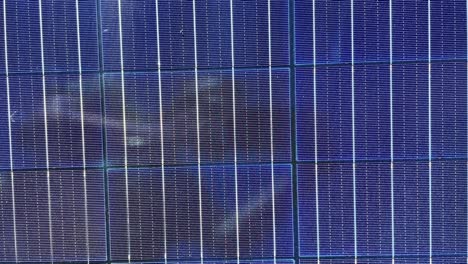 Sonnenkollektor-Extreme-Nahaufnahme,-Ansicht-Von-Oben-Nach-Unten-Von-Photovoltaikzellen,-Vollbild