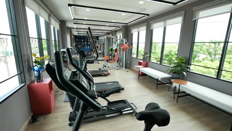 Trendy-and-Colorful-Gym-Interior-Design,-No-People