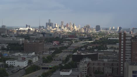 4k-Aerial-view-of-Detroit-city