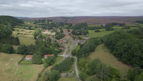 Hutton-le-Hole-North-York-Moors---approaching-from-south---aerial-drone-sequence