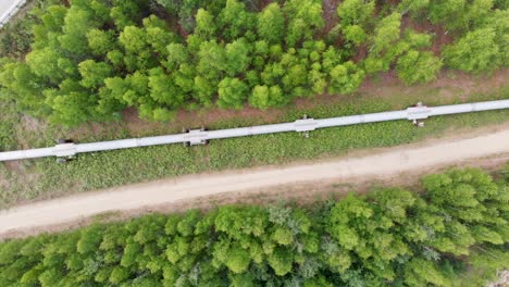 4K-Drone-Video-of-Trans-Alaska-Pipeline-in-Fairbanks,-AK-during-Sunny-Summer-Day-18