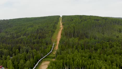 4K-Drone-Video-of-Trans-Alaska-Pipeline-in-Fairbanks,-AK-during-Sunny-Summer-Day-17