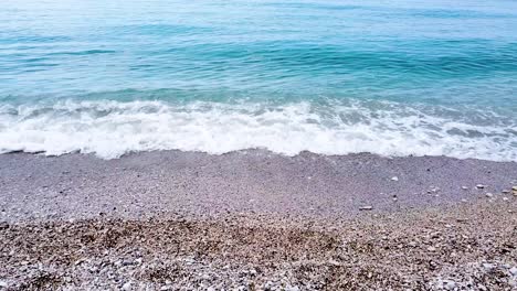 Waves-on-the-Albanian-Riviera-near-Borsh-village-on-Borsh-Beach