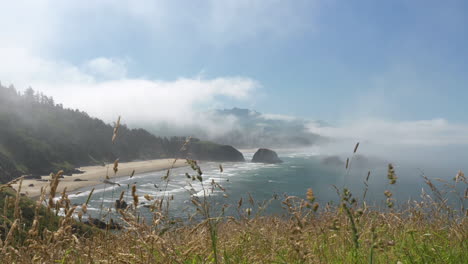 Wide-view-of-Crescent-Beach-and-Pacific-Ocean-from-Ecola-State-Park-bluff
