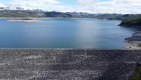 Revealing-the-dam-of-an-artificial-lake-in-Norway