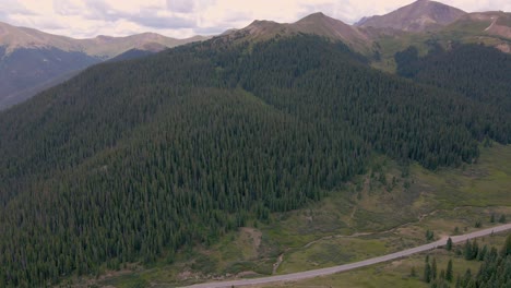 Aerial-footage-from-Colorado-mountains.-Freedom-pass-area
