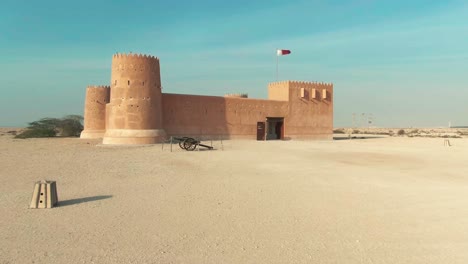 Zubara-Fort-In-Der-Wüste-Von-Katar---Drohnenaufnahme-12