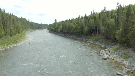 Drone-travelling-upstream-over-salmon-river-1
